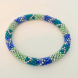 LILY AND LAURA Blue + Green + Purple Bracelet